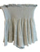 Queen of Sparkles Size XS White Polyester Elastic Waist Pleated Detail Shorts White / XS