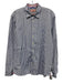 Thomas Pink Size M Blue & White Cotton Striped Button up Men's Long Sleeve Shirt Blue & White / M
