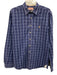 Thomas Pink Size S Blue & Light Blue Cotton Grid Button Up Long Sleeve Shirt Blue & Light Blue / S