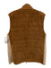 Luciano Barbera Size 50 Brown Suede Solid Vest Men's Jacket Brown / 50