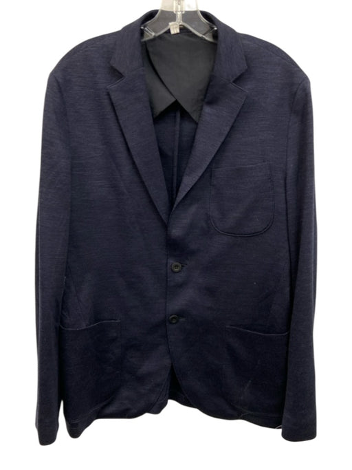 Massimo Dutti Navy Wool Blend Solid 2 Button Men's Blazer Navy / 40