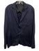 Massimo Dutti Navy Wool Blend Solid 2 Button Men's Blazer Navy / 40