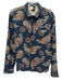 Kith Size XS Blue & Red Cotton Blend Paisley Button Up Men's Long Sleeve Shirt Blue & Red / XS