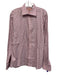 Thomas Pink Size 16.5 Pink & White Cotton Plaid Button up Long Sleeve Shirt Pink & White / 16.5