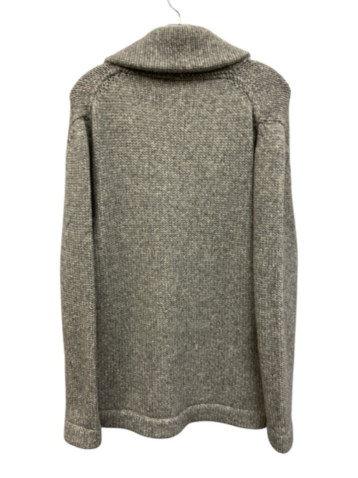 Seaward & Stearn Size M Gray Wool Blend Solid Shawl collar Cardigan Sweater Gray / M