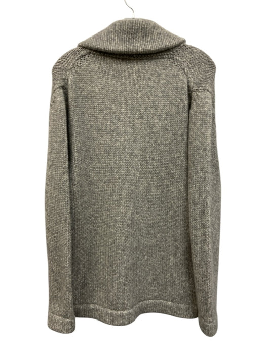 Seaward & Stearn Size M Gray Wool Blend Solid Shawl collar Cardigan Sweater Gray / M