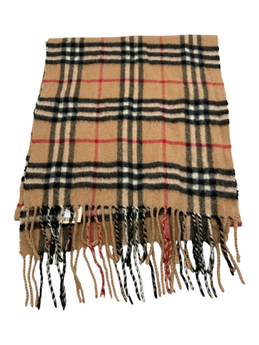 Burberry AS IS Brown & Multi Cashmere Novacheck Men's Scarf Brown & Multi
