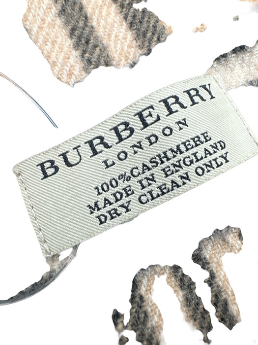 Burberry AS IS Brown & Multi Cashmere Novacheck Men's Scarf Brown & Multi