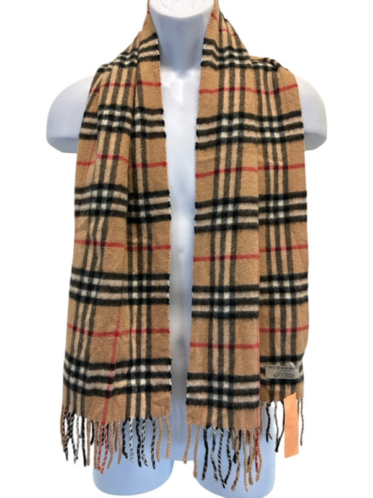 Burberry AS IS Brown & Multi Cashmere Novacheck Men's Scarf Brown & Multi