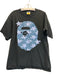 Bape Size L Black & Blue Cotton Graphic Men's Short Sleeve Black & Blue / L