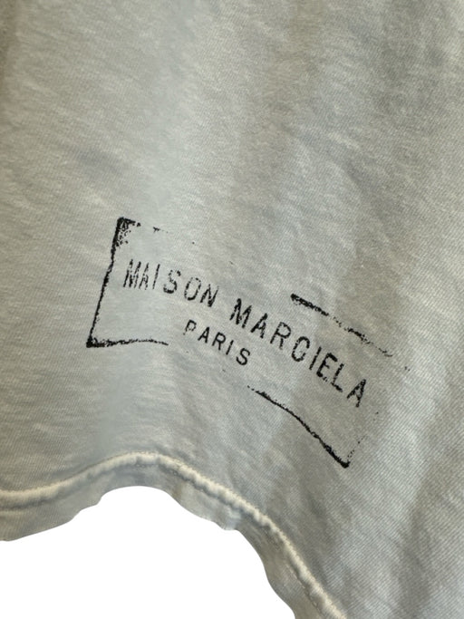Maison Margiela Size M Beige Cotton Distressed Men's Long Sleeve Shirt Beige / M