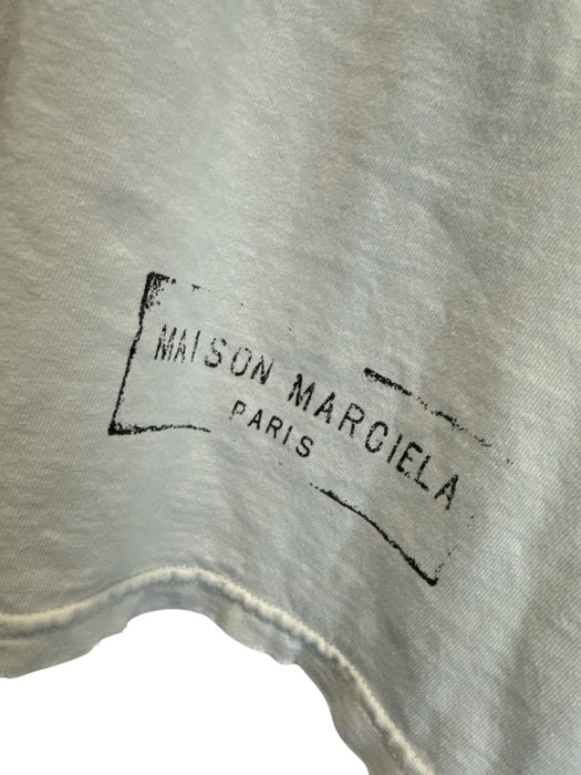 Maison Margiela Size M Beige Cotton Distressed Men's Long Sleeve Shirt Beige / M