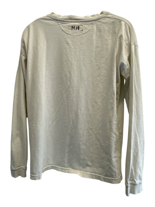 Maison Margiela Size M Beige Cotton Distressed Men's Long Sleeve Shirt Beige / M