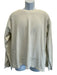 Maison Margiela Size M Beige Cotton Distressed Men's Long Sleeve Shirt Beige / M