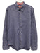 Thomas Pink Size M Blue & White Cotton Plaid Button Up Men's Long Sleeve Shirt Blue & White / M