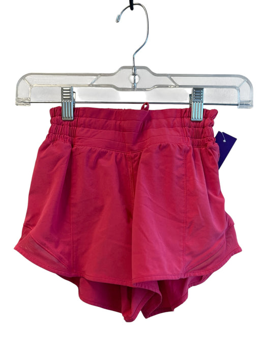 Lululemon Size 2 Pink Polyester Elastic Waist solid color Side Pockets Shorts Pink / 2