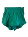 Lululemon Size 2 Green Polyester Elastic Waist solid color Side Pockets Shorts Green / 2