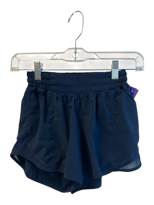 Lululemon Size 2 Navy Blue Polyester Elastic Waist solid color Lined Shorts Navy Blue / 2