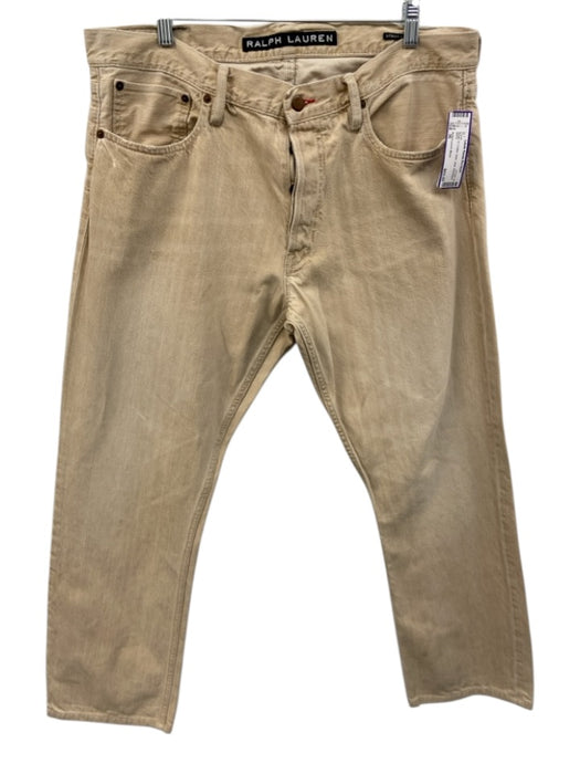 Ralph Lauren Black Size 36 Beige Cotton Solid Jean Men's Pants Beige / 36