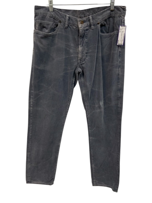 Polo Size 36 Blue Cotton Cordouroy Khaki Men's Pants Blue / 36