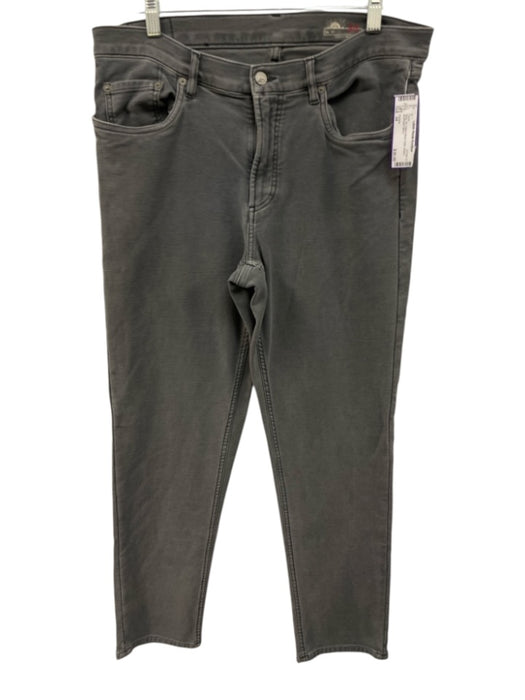 Faherty Size 34 Gray Cotton Blend Solid Khakis Men's Pants Gray / 34