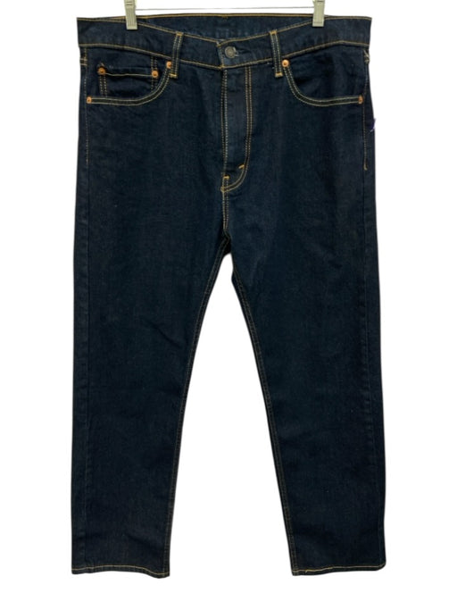 Levis Size 35 Dark Wash Cotton Blend Solid Jean Men's Pants Dark Wash / 35