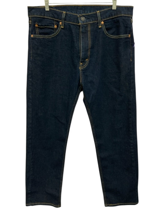 Levis Size 35 Dark Wash Cotton Blend Solid Jean Men's Pants Dark Wash / 35