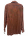 Sid Mashburn Size L Orange & Blue Cotton Blend Plaid Flannel Long Sleeve Shirt Orange & Blue / L