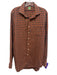 Sid Mashburn Size L Orange & Blue Cotton Blend Plaid Flannel Long Sleeve Shirt Orange & Blue / L