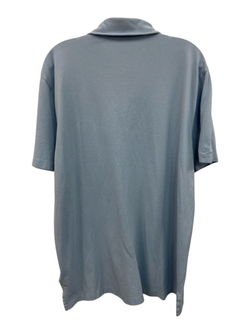 Ralph Lauren Purple Size XL Light blue Cotton Solid Polo Men's Short Sleeve Light blue / XL