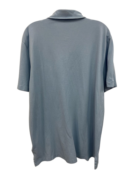 Ralph Lauren Purple Size XL Light blue Cotton Solid Polo Men's Short Sleeve Light blue / XL
