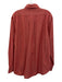 Sid Mashburn Size L Red Cotton Solid Button Up Button Down Long Sleeve Shirt Red / L