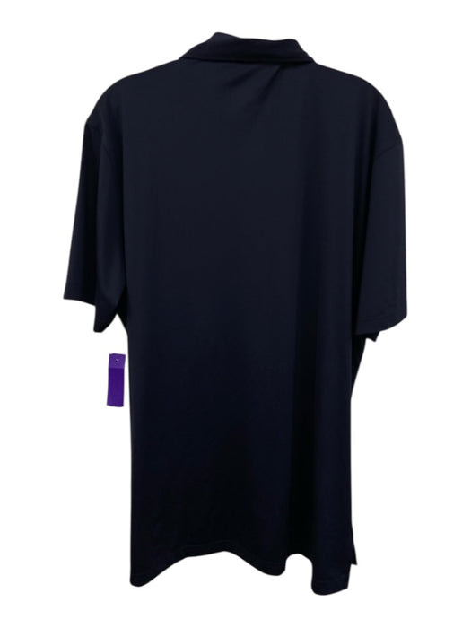 Masters Tech NWT Size L Navy Synthetic Solid Polo Athleisure Men's Short Sleeve Navy / L
