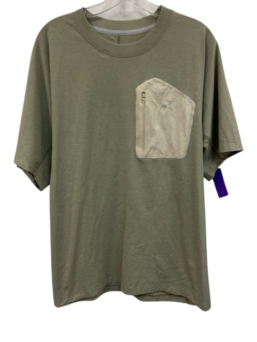 Arcteryx Size L Seafoam Green Synthetic Heathered Athletic T Shirt Short Sleeve Seafoam Green / L