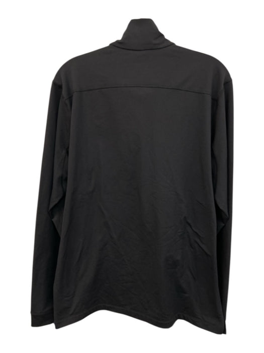 Arcteryx Size L Black Synthetic Solid Quarter Zip Athleisure Long Sleeve Shirt Black / L