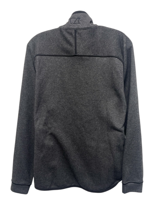 Cutter & Buck Size L Gray Cotton Blend Solid Quarter Zip Men's Jacket Gray / L