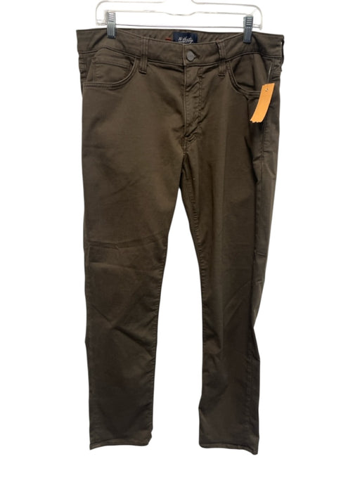34 Heritage Size 34 Olive Green Cotton Blend Solid Khaki Slim Men's Pants Olive Green / 34