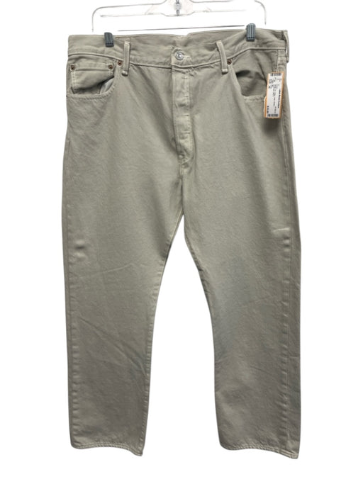 Levis Size 36 Beige Cotton Solid Khakis Men's Pants Beige / 36
