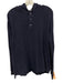 Vince Size XL Navy Blue Cotton Blend Solid Hoodie Men's Long Sleeve Shirt Navy Blue / XL
