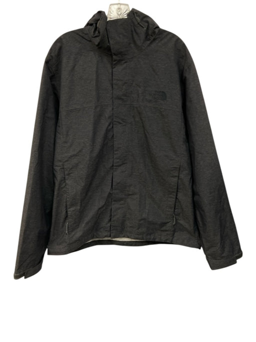 The North Face Size L Gray Synthetic Heathered Athletic Windbreaker Men's Jacket Gray / L
