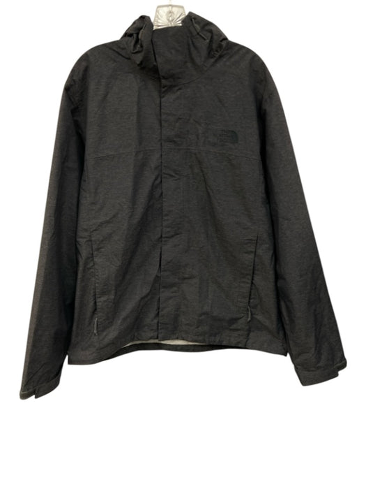 The North Face Size L Gray Synthetic Heathered Athletic Windbreaker Men's Jacket Gray / L