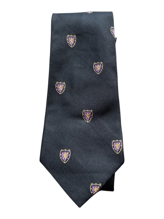 Polo Black Silk Crest Men's Ties Black