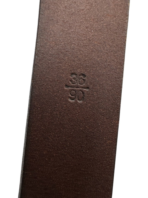 Polo Brown Leather Solid Men's Belt Brown