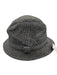 Prada Gray Synthetic Solid Bucket Hat Men's Hat Gray