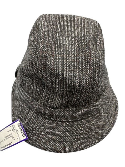 Prada Gray Synthetic Solid Bucket Hat Men's Hat Gray
