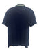 Polo Size L Navy & Yellow Cotton Stripe Polo Rugby Men's Short Sleeve Navy & Yellow / L
