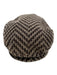 Armani Vintage Gray & Black Cotton Blend Velour Cap Men's Hat Gray & Black
