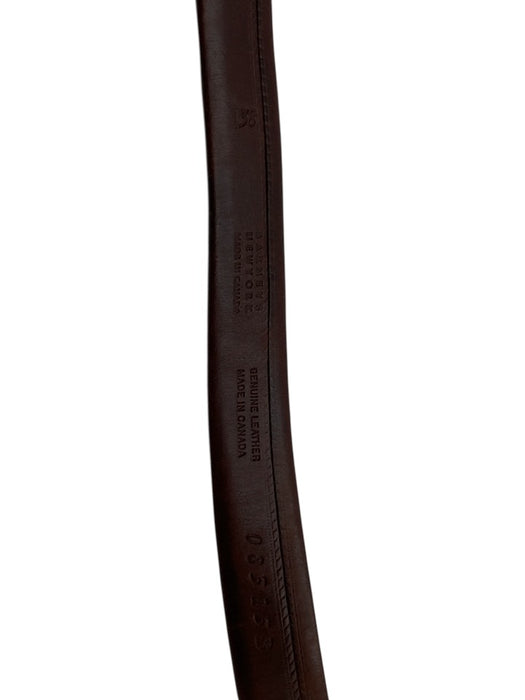 Barney's Brown Leather Solid Men's Belt Brown