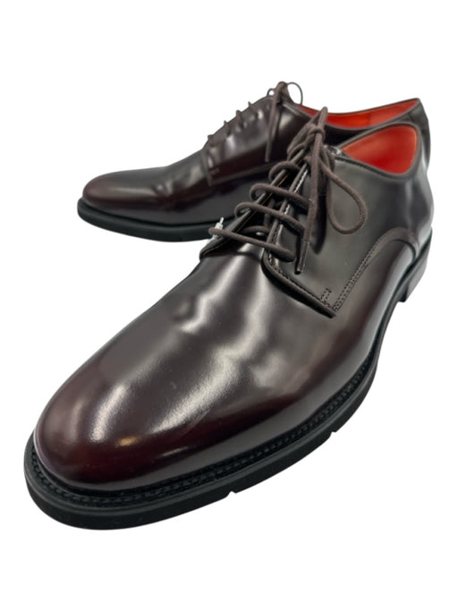 Saks Fifth Ave Shoe Size 11.5 Brown Leather Solid Low Top Men's Shoes Brown / 11.5