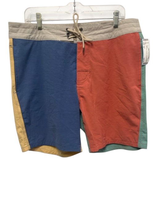 Faherty Size 34 Blue & Multi Polyester Men's Shorts Blue & Multi / 34